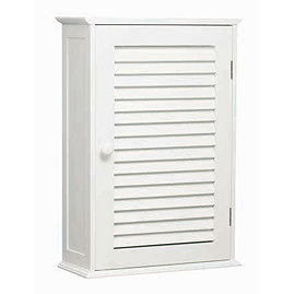White Wood Wall Cabinet with One Inner Shelf - 1600900 Large Image
