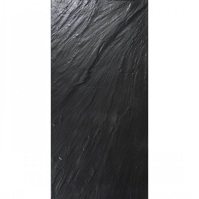 Black Slate Effect Wall & Floor Tiles - Julien Macdonald - 600 x 300mm Large Image