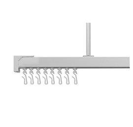 Croydex Slenderline Silver Shower Rail Kit - GP87000 Large Image