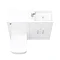 Valencia Slimline Combination Basin & Toilet Unit - White Gloss - (1000 x 305mm)  Newest Large Image