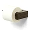 Slimline Toilet Roll Holder Dark Oak Large Image