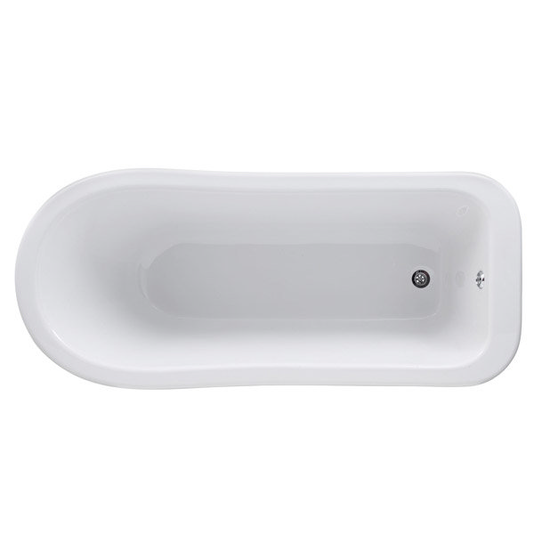 Kensington 1500 Luxury Slipper Freestanding Bath with Chrome Leg Set at