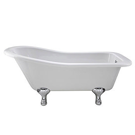 Nuie Kensington 1500 x 730mm Small Roll Top Slipper Bath with Corbel Leg Set Large Image