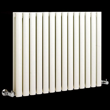 Small Double Panel Designer Radiator 633 x 826mm - White - Ex Display (A) Profile Large Image
