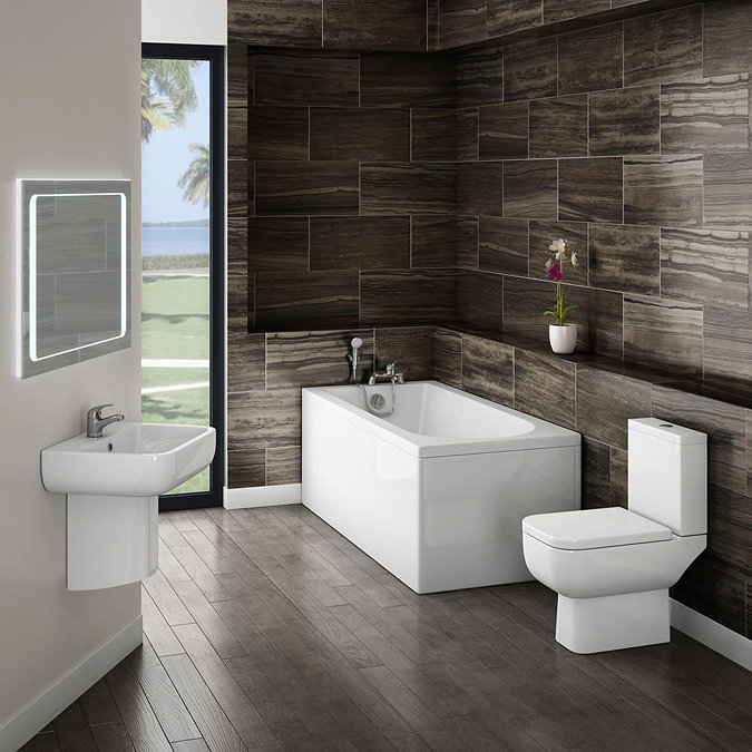 Small Modern Bathroom Suite Large Image