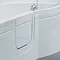 Smarter Bathing - Buttermere Walk-In P-shaped Bath with Bath screen and Front Panel Profile Large Image