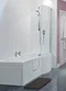 Smarter Bathing - Buttermere Walk-In P-shaped Bath with Bath screen and Front Panel Large Image