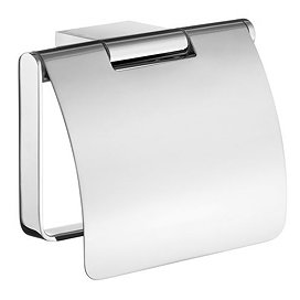 Smedbo Air - Polished Chrome Toilet Roll Holder with Lid - AK3414 Large Image