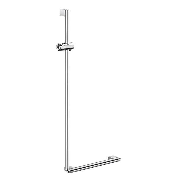 Smedbo Assisted Living Chrome Riser Rail Grab Bar - Left Hand - FK814