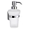 Smedbo Cabin Holder with Frosted Glass Soap Dispenser - Chrome Plated - CK369 Large Image