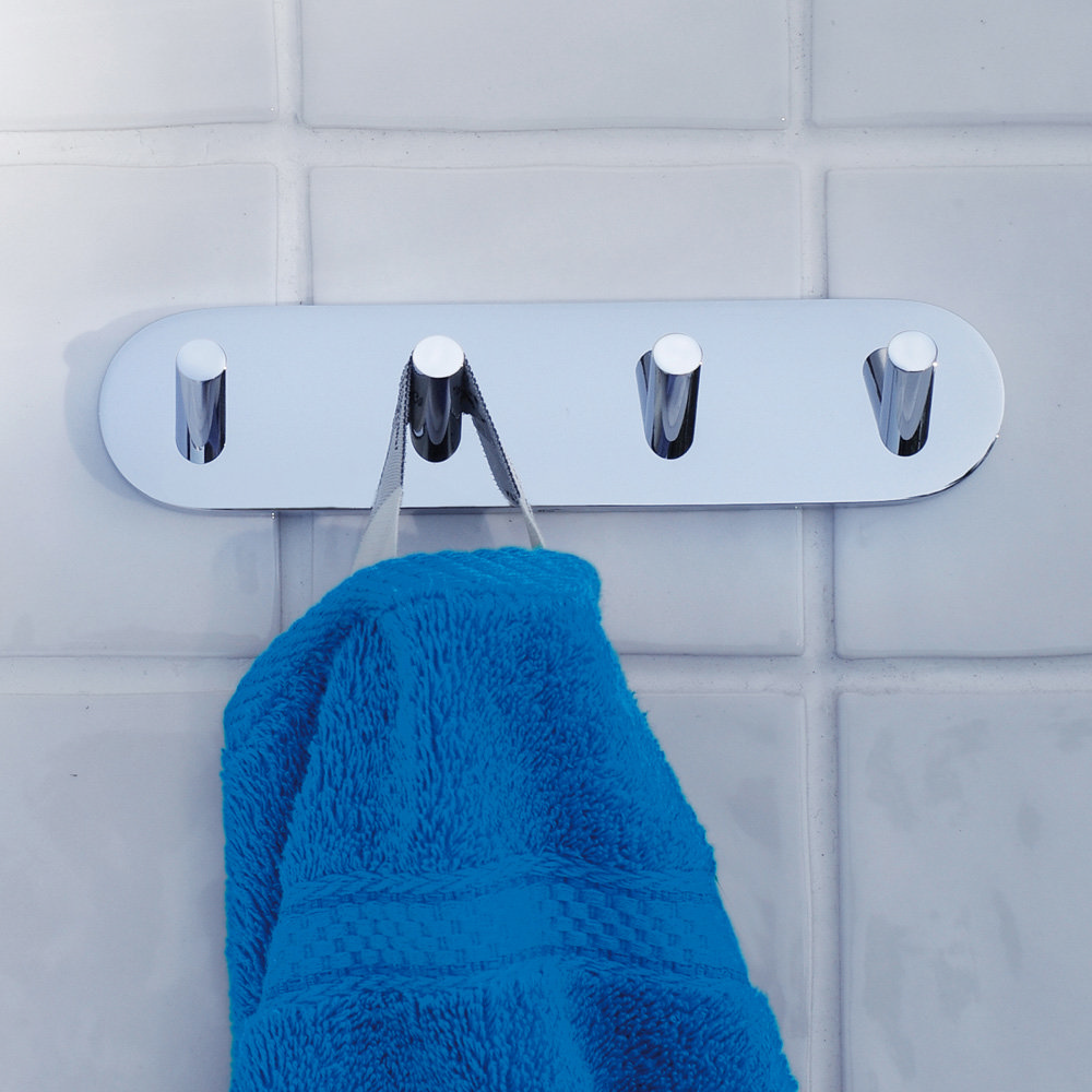 Smedbo House Double Towel Hook Polished Chrome By Smedbo
