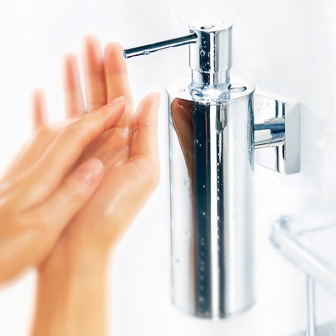 Smedbo House - Polished Chrome Wall Mounted Soap Dispenser - RK370 Profile Large Image