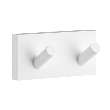 Smedbo House Double Towel Hook - White