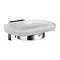 Smedbo House - Polished Chrome Holder with Glass Soap Dish - RK342 Large Image