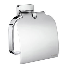 Smedbo Ice Toilet Roll Holder with Cover - Polished Chrome - OK3414 Medium Image