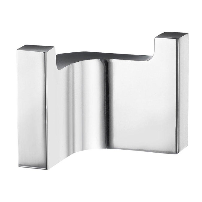 Smedbo Life Double Towel Hook - Polished Chrome - GK122 Large Image