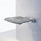 Smedbo Living Folding Wall Mounted Shower Seat - Dark Grey