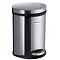 Smedbo Outline Lite 6 Litre Pedal Bin - Brushed Stainless Steel Large Image