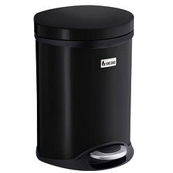 AddStoris Bathroom Trash Can Hansgrohe AddStoris Pedal Bin - Matt Black ...