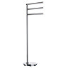 Smedbo Outline Lite Round Freestanding Triple Swing Arm Towel Rail - FK608 Large Image