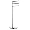 Smedbo Outline Lite Square Freestanding Triple Swing Arm Towel Rail - FK604 Large Image