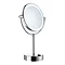 Smedbo Outline Shaving/Make Up Mirror with LED Light - Polished Chrome - FK474E Large Image