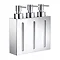 Smedbo Outline Wall Mounted Triple Soap Dispenser - Polished Chrome - FK259 Large Image
