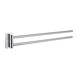 Smedbo Pool Swing Arm Towel Rail - Polished Chrome - ZK326 Large Image