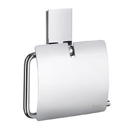 Smedbo Pool Toilet Roll Holder with Cover - Polished Chrome - ZK3414 Medium Image
