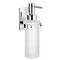 Smedbo Pool Wall Mounted Frosted Glass Soap Dispenser - Polished Chrome - ZK369 Large Image