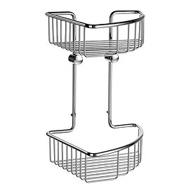 Smedbo Sideline Double Corner Shower Basket
