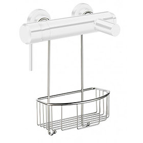 Smedbo Sideline Shower Basket for Exposed Valves - Chrome - DK1048 Large Image