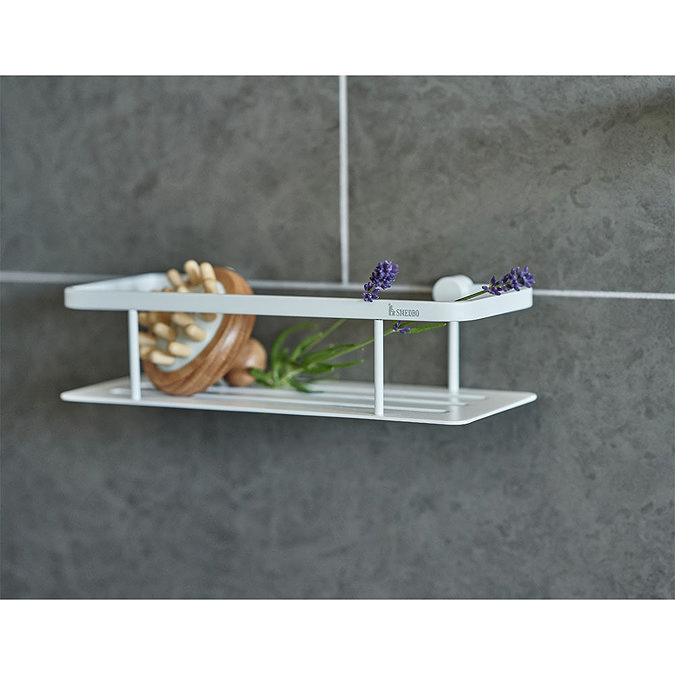 Smedbo Sideline Soap Basket - Matt White - DX3001  Profile Large Image