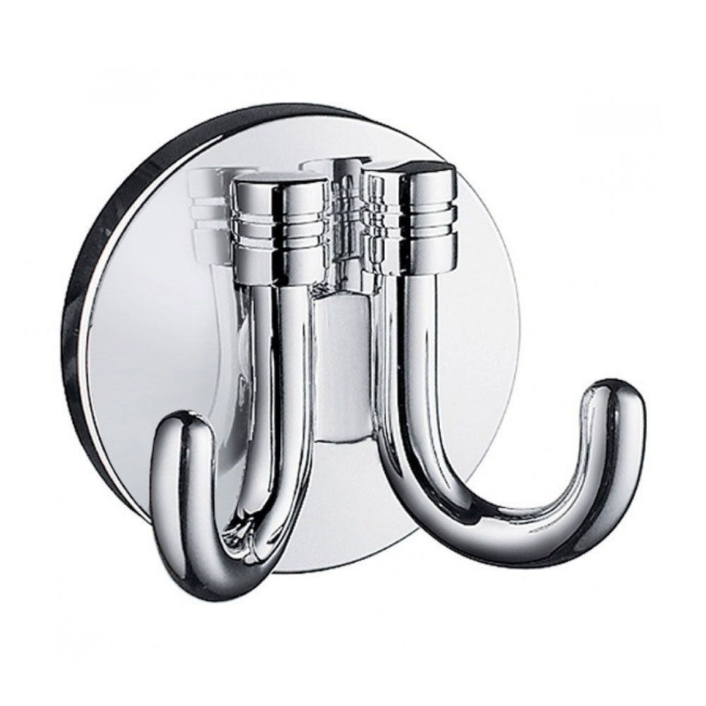 Smedbo Studio Double Towel Hook | Now At Victorian Plumbing.co.uk