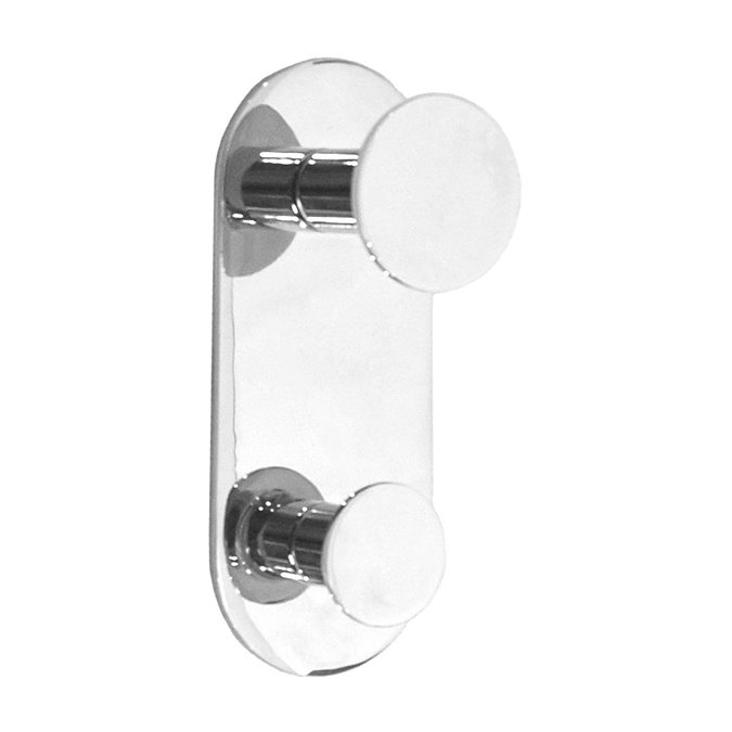 Smedbo Time Double Towel Hook - Polished Chrome - YK356 Large Image