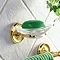 Smedbo Villa Glass Soap Dish & Holder - Polished Brass - V242  Profile Large Image