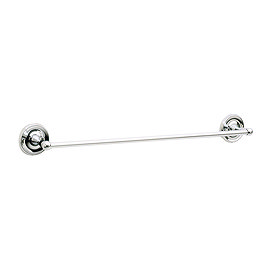 Smedbo Villa Single Towel Rail - Polished Chrome - K2464 Large Image