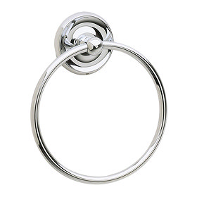 Smedbo Villa Towel Ring - Polished Chrome - K244 Large Image