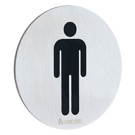 Smedbo Xtra WC Toilet Sign Gentleman - FS957 Medium Image
