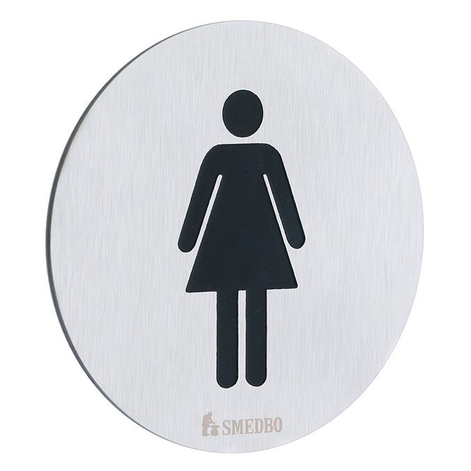 Smedbo Xtra WC Toilet Sign Lady - FS956 Large Image