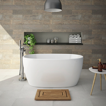 Snowden 1300 Small Modern Freestanding Bath  Feature Large Image