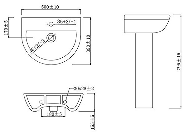 Sofia 4-Piece Modern Bathroom Suite