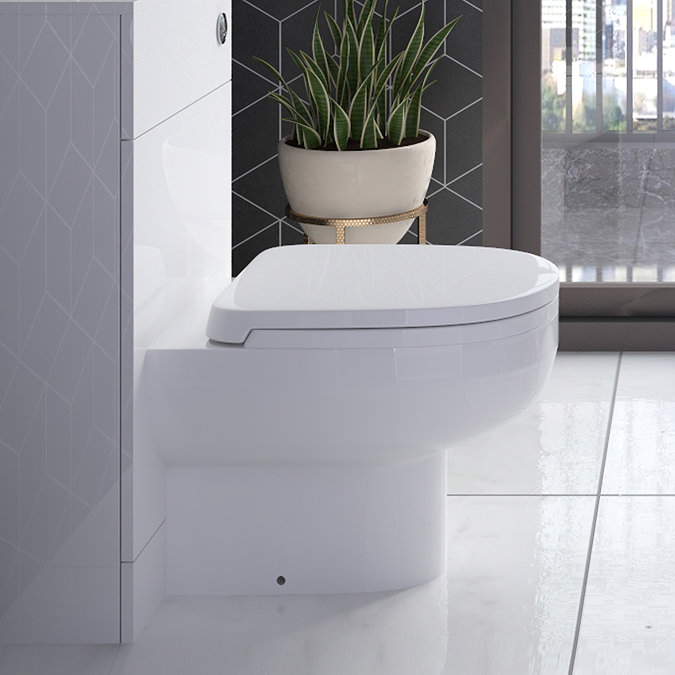 Sofia Back to Wall Toilet Pan + Soft Close Seat  Feature Large Image