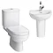Sofia Cloakroom Suite (Toilet + Basin Inc. Semi Pedestal) Large Image