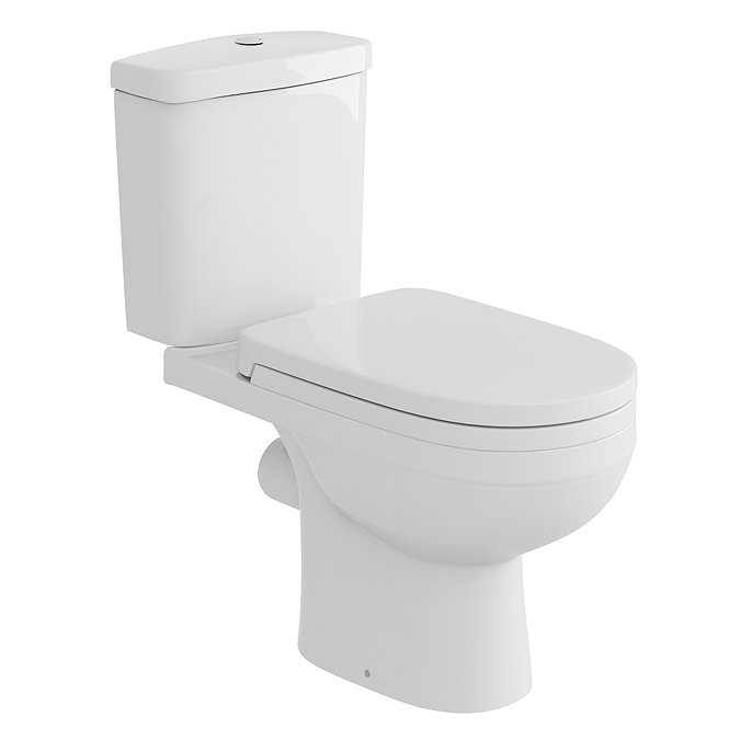 Sofia Modern Close Coupled Rimless Toilet + Soft Close Seat