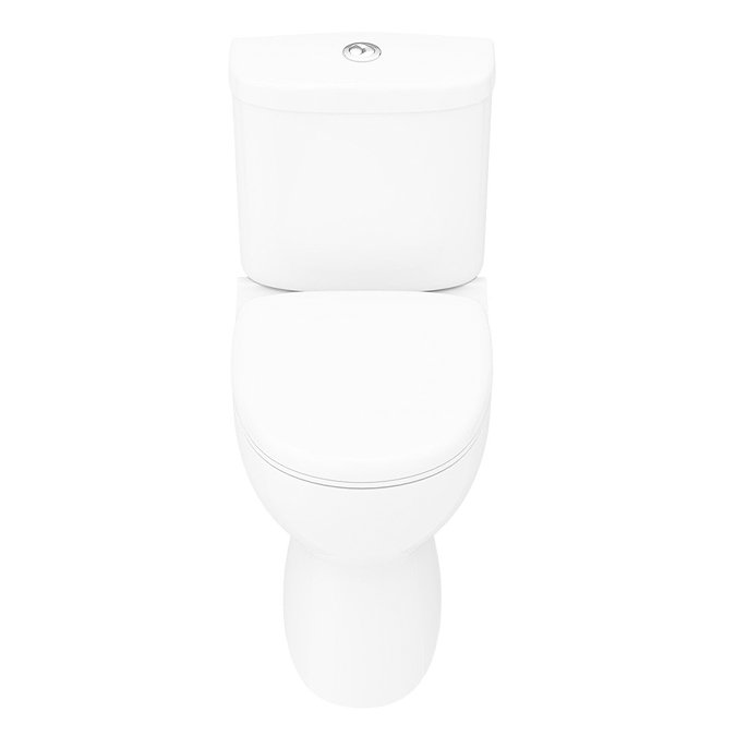 Cove Rimless Close Coupled Toilet + Soft Close Seat  In Bathroom Large Image