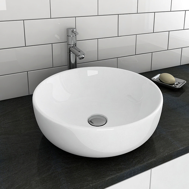 Sol Round Counter Top Basin 0TH - 405mm Diameter Large Image