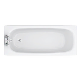 Solace 1500 x 700mm 2TH Steel Enamel Bath