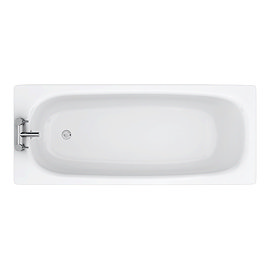 Solace 1700 x 700mm 2TH Steel Enamel Bath