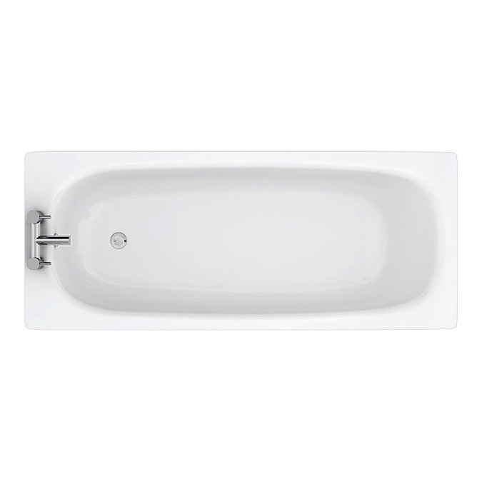 Solace 1700 x 700mm 2TH Steel Enamel Bath